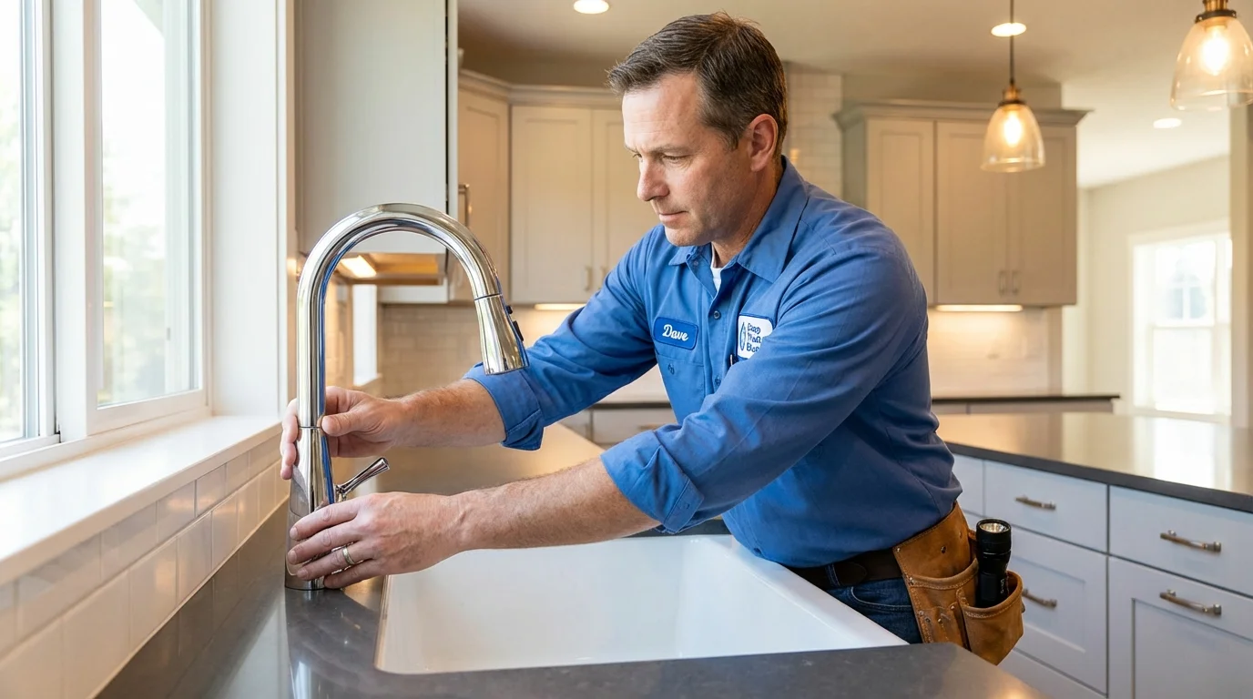 Kitchen faucet installation by Johns Plumbing LLC in Dresher